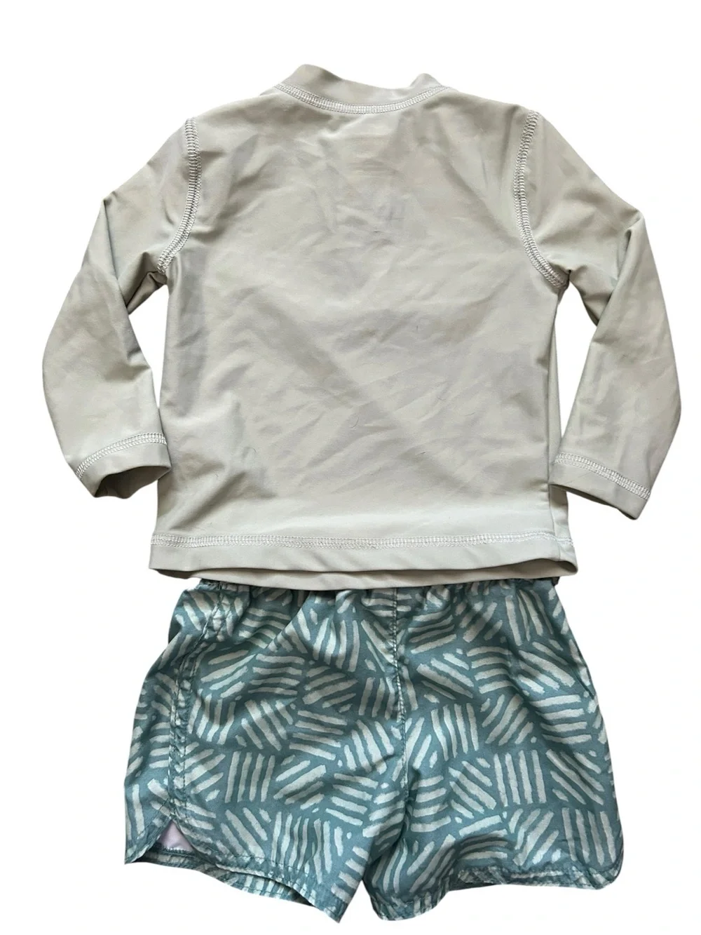 Little Me &‎ Carters Bundle of 2 Boys 12 month Swim Rash Guard Sets